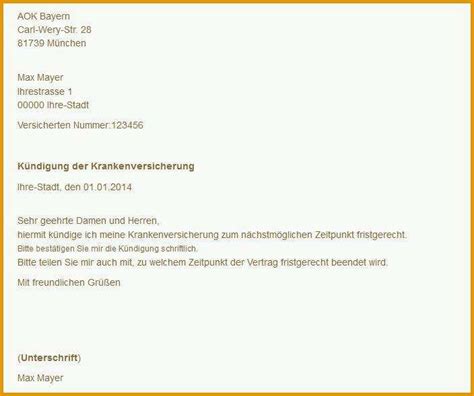 Wunderschönen Krankenkasse Kündigen Vorlagen & Tipps ...