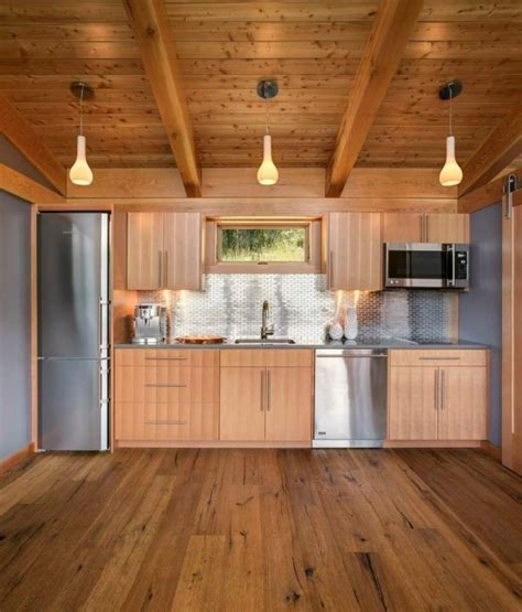 The structural pieces of the house (timber frame, wall and roof panels) come already cut to size, making. 550 Sq. Ft. Prefab Timber Cabin | Home Design, Garden ...