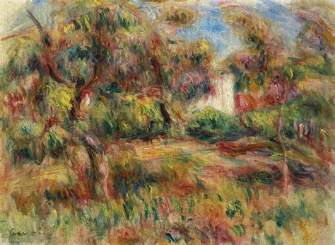 Pierre Auguste Renoir 1841 1919 Paysage à La Cabane Petit Paysage