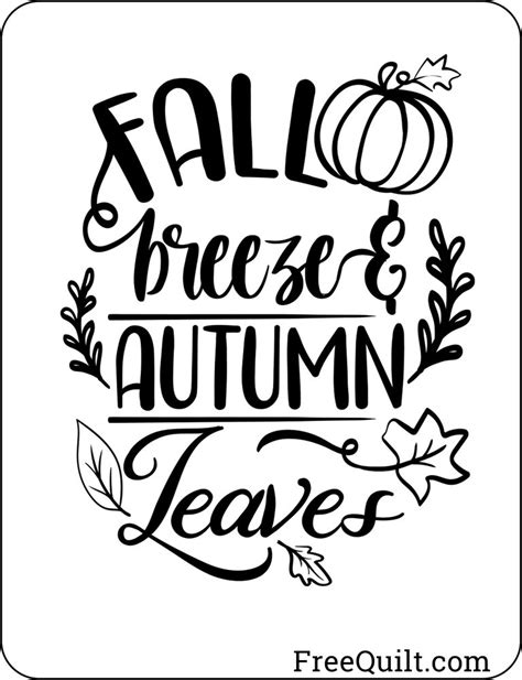 9 Fall Leaves Sayings Illustrated Fall Quotes Freequilt