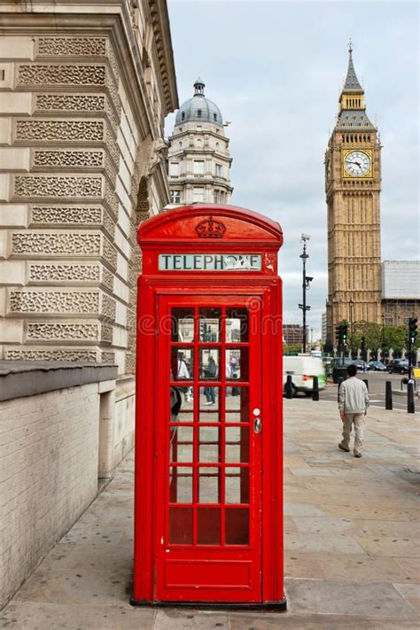 Red Phone Booth London England Red Telephone Box And Big Ben London