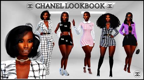Designer Chanel Lookbook Part 1 Cc Links Sims 4 Youtube