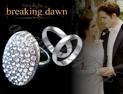 Twilight Breaking Dawn Bella And Edward Engagement And Wedding Ring Set