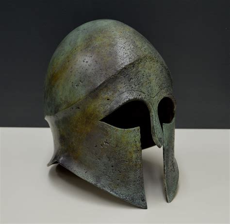 Ancient Greek Helmet Bronze Aged Reproduction Antiques