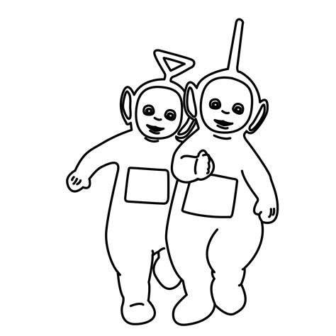 Teletubbies Coloring Page Tinky Winky Nickelodeon Parents Images And