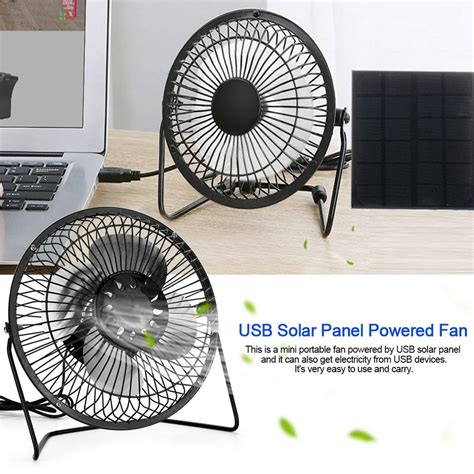 Greensen Mini Portable Fan Usb Solar Powered Fanusb Solar Panel