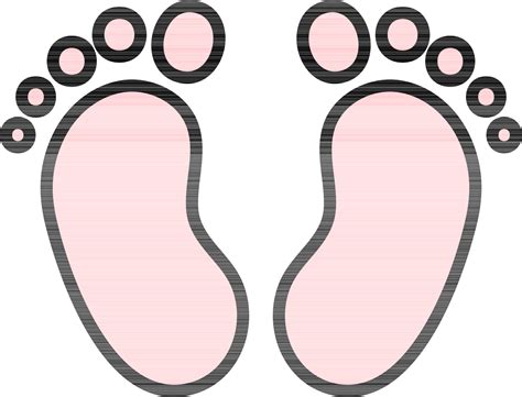 Baby Footprint Icon In Pink Color 24465935 Vector Art At Vecteezy