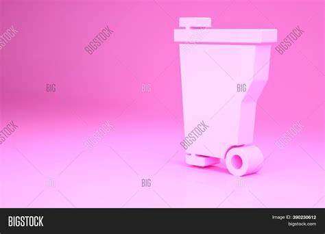 Pink Trash Can Icon Image And Photo Free Trial Bigstock
