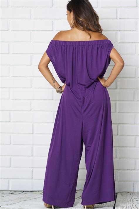 Purple Oversized Jersey Jumpsuit The Store Of Quality Fashion Items Aramide