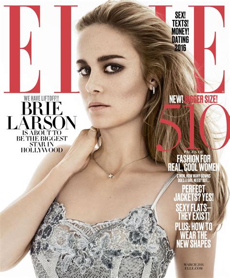 Brie Larson Elle Magazine March 2016 Cover • Celebmafia