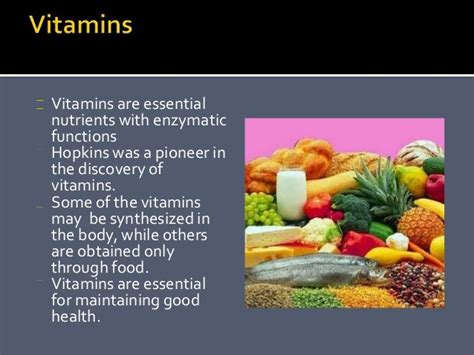 Power Point Presentation On Vitamines