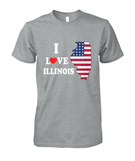 I Love Illinois Men T Shirt565 Mens Tshirts T Shirt Shirts