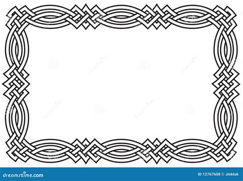 Celtic Knot Border Vector Illustration 12767608