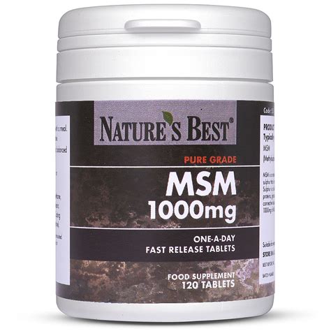 Msm Tablets Sulphur Supplement Natures Best