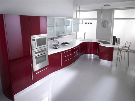 Homes has been a family owned & operated home center. Beautiful Kitchen With Maroon Cabinets And Italian Style ...