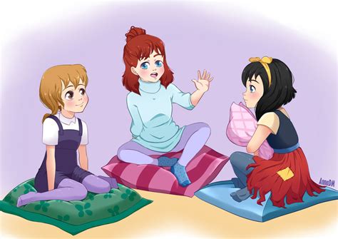 Cartoon Cuties Sleepover Party By Yet One More Idiot On Deviantart