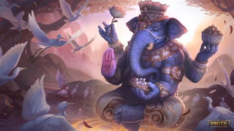 God Ganesh In Smite Wallpaper Hd Games 4k Wallpapers Images And