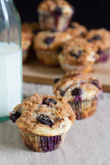 Blueberry Cheesecake Yogurt Muffins With Cinnamon Streusel