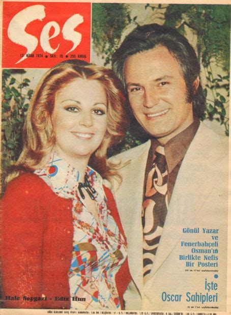 Ediz Hun Hale Soygazi Ses Magazine 13 April 1974 Cover Photo Turkey