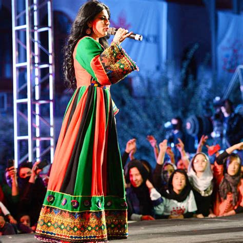 Afghan Female Singer Aryana Sayeed Performs During A Peace Concert In