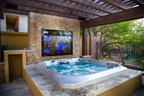Contemporary Hot Tub With Fence By Imagine Backyard Living Zillow