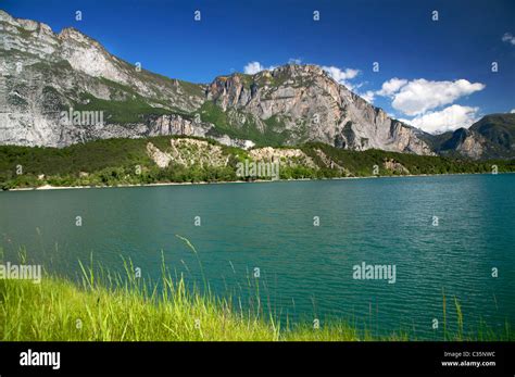 Cavedine Lake Lakes Valley Trentino Alto Adige Italy Europe Stock