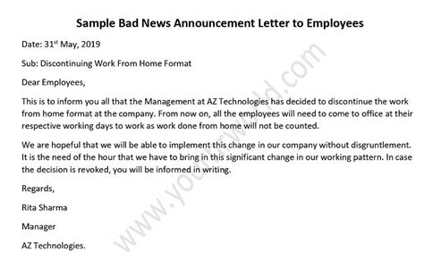 How To Sign A Letter With Bad News Onvacationswall Com
