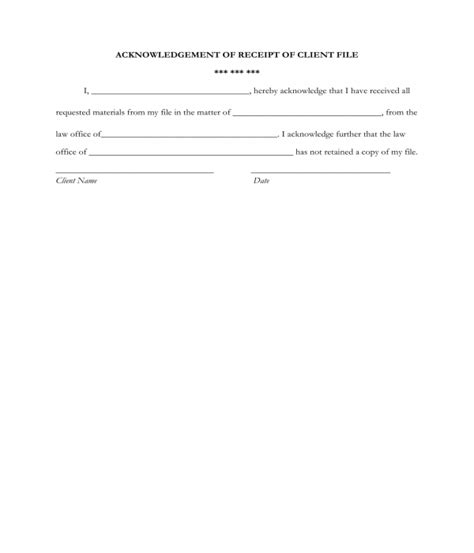 Client Acknowledgement Form Fill Online Printable Fillable Blank My XXX Hot Girl