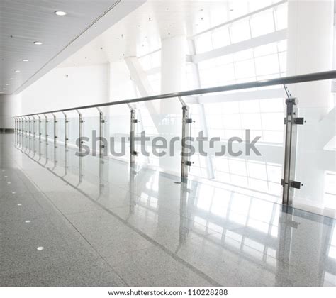 Glass Corridor Office Centre Stock Photo Edit Now 110228288