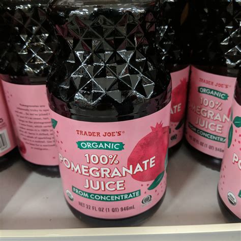 Trader Joes Organic 100 Pomegranate Juice Well Get The Food