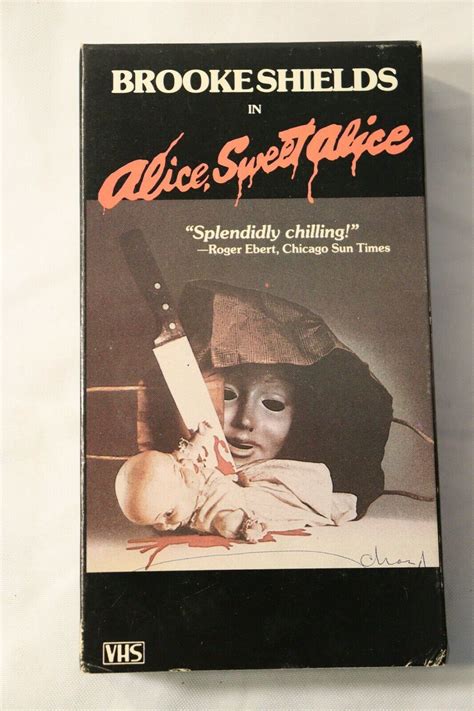 RARE VINTAGE Alice Sweet Alice Horror Slasher VHS Brooke Shields VHS Tapes