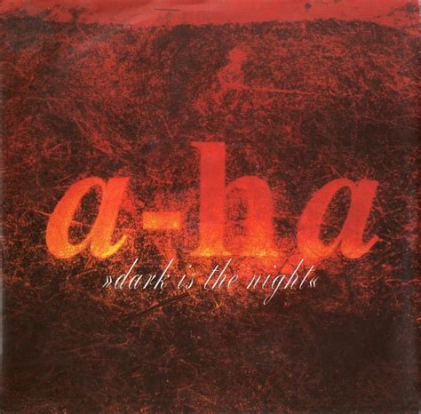 A Ha Dark Is The Night 1993 Solid Center Vinyl Discogs