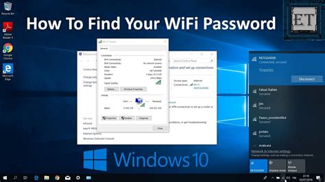 How To Find Your Wifi Password In Windows 10 Youtube