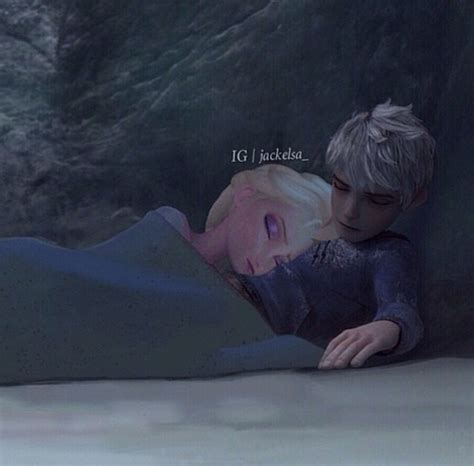 Jackelsa Sleeping Elsa And Jack Frost Photo 37065377 Fanpop