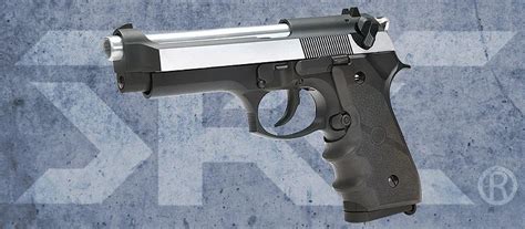 Pistola Airsoft Sr92 Src Dual Tone Gbb 6mm Full Metal Eandg Comércio