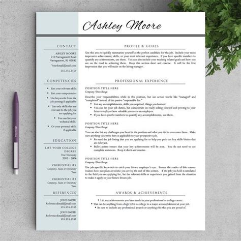 Still, got queries related to a teacher cover letter? TEACHER RESUME TEMPLATE FOR WORD AND PAGES ★ INSTANT ...