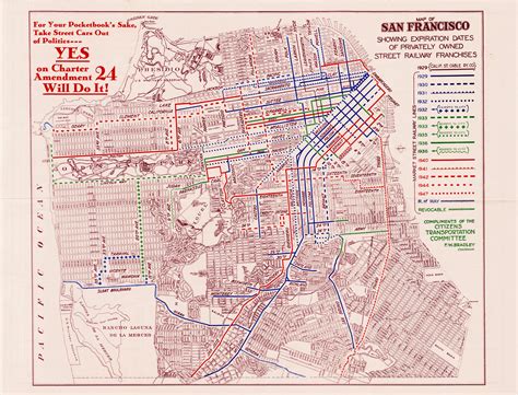 Persuasive Map Advocating Reform Of San Franciscos Street Railway
