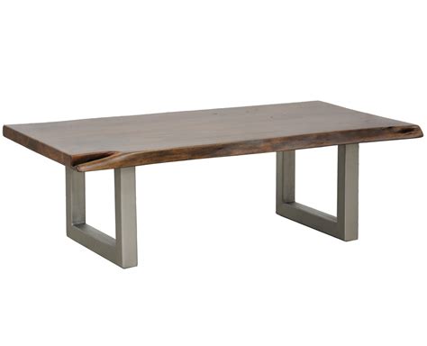 Montana Solid Wood Metal Leg Coffee Table Zin Home