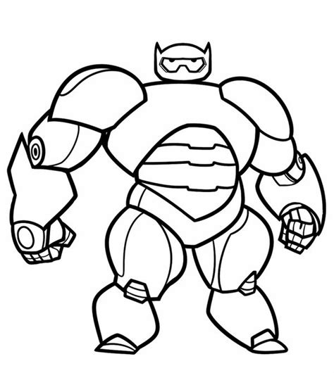 Printable Baymax Coloring Pages