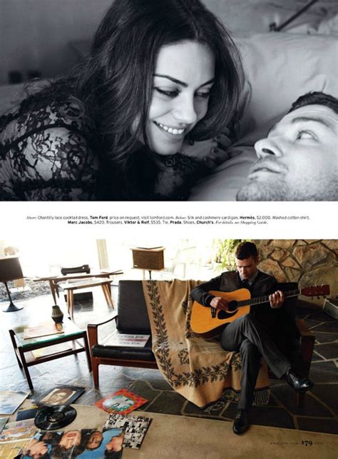 Mila Kunis I Justin Timberlake Za “elle Us” Avgust 2011 Wannabe Magazine