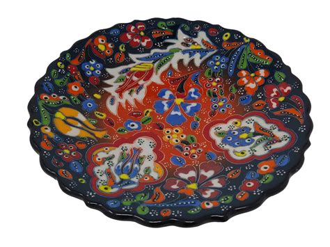 Handmade Hand Painted Turkish Decorative Ceramic Plate Etsy