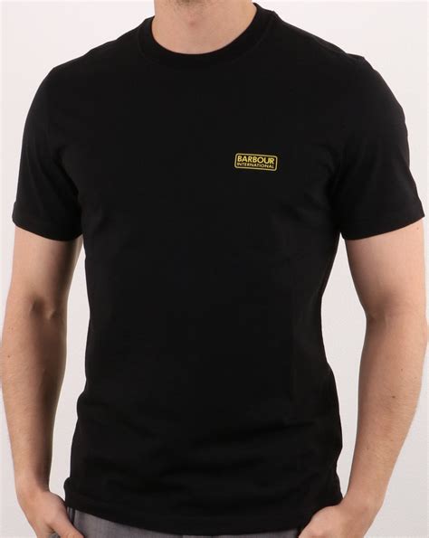 Barbour Small Logo T Shirt In Black 80s Casual Classics