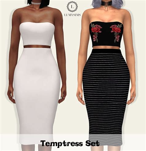 Ulzzangtop Sims 4 Dresses Sims 4 Mods Clothes Sims 4