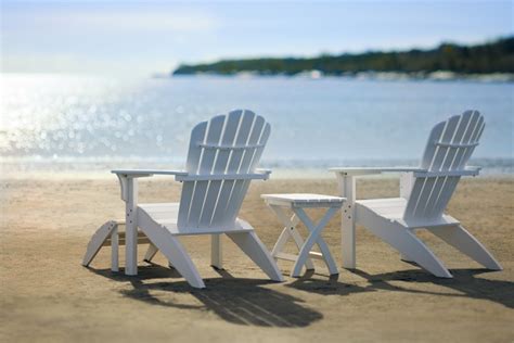 Outdoor polywoodã‚â® south beach recycled plastic adirondack. Coastline Adirondack Composite Chairs by Seaside Casual ...