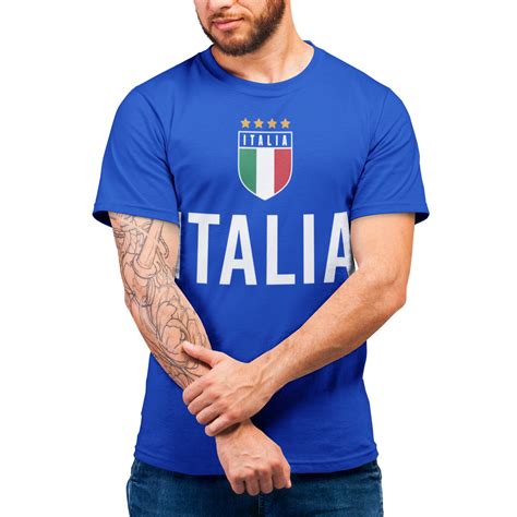 Italy Football Shirt Italy Shirt For Men Italia Tshirt Mens Etsy Uk