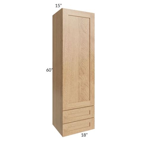 Midtown Timber Shaker 18x60x15 Wall Cabinet With Drawers The RTA Store