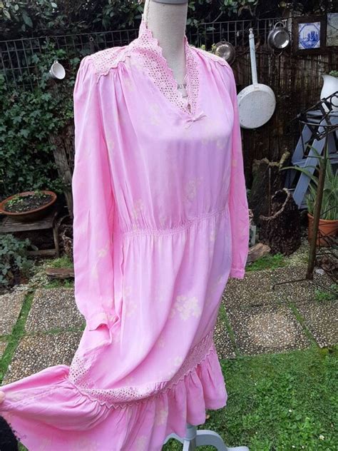 Vintage Nightgown Early 50s Pink Nightgown Wedding Ch Gem