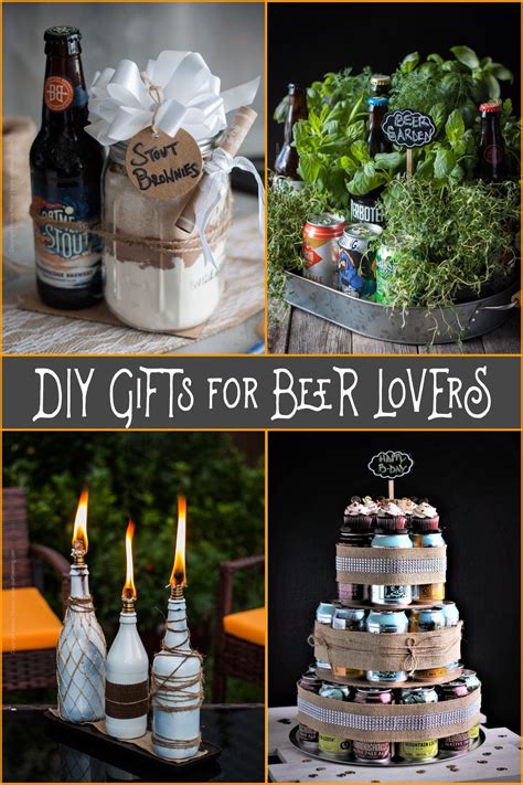 These beer gifts for beer lovers are just the thing to put a smile on their face. DIY Gifts for Beer Lovers - A Round of Creative Ideas ...