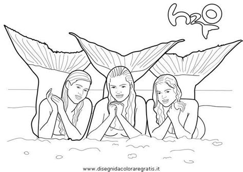 Watch online and download h2o: Coloring Pages Mermaids H2o #2 | Mermaid coloring pages ...