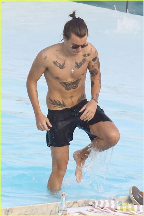 Harry Styles Goes Shirtless Again In Rio Photo Photo Gallery Just Jared Jr
